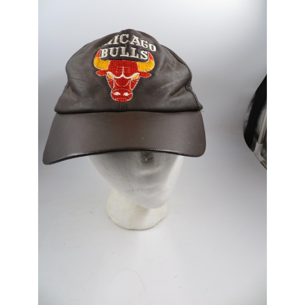 Vintage Chicago Bulls Hat Cap Snap Back Brown NBA Basketball Mens 90s